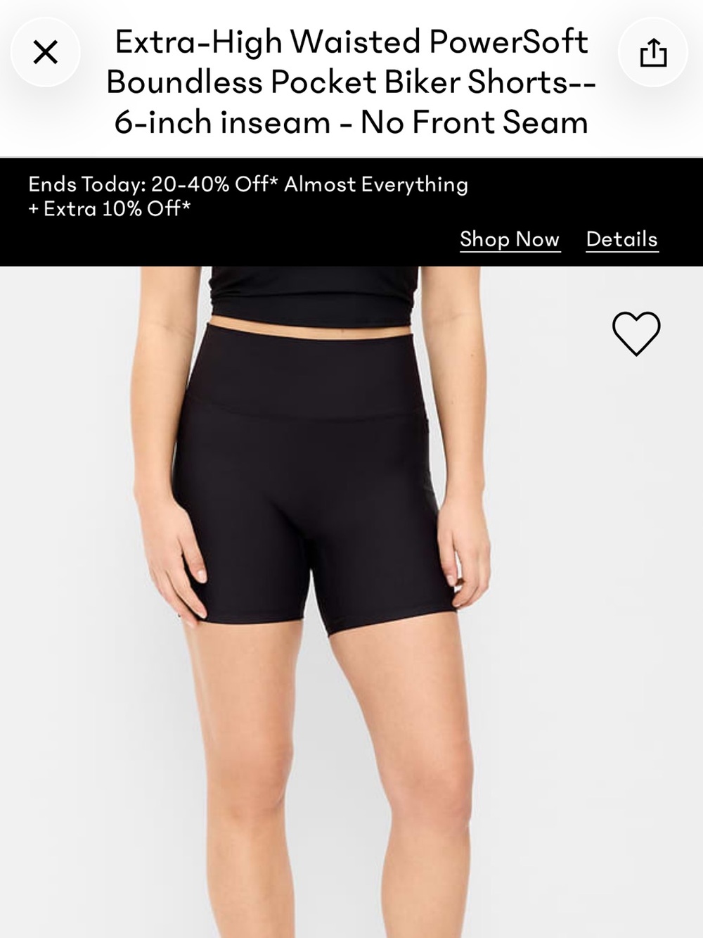 Old navy biker shorts